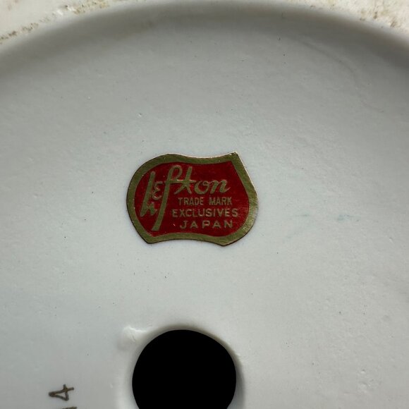 Vintage Lefton China Hand Painted Figurine KW 6414 Musician Lute Guitar Bisque - Picture 8 of 16